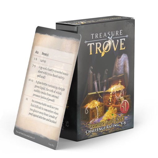 Treasure Trove Deck CR5-8: D&D 5E