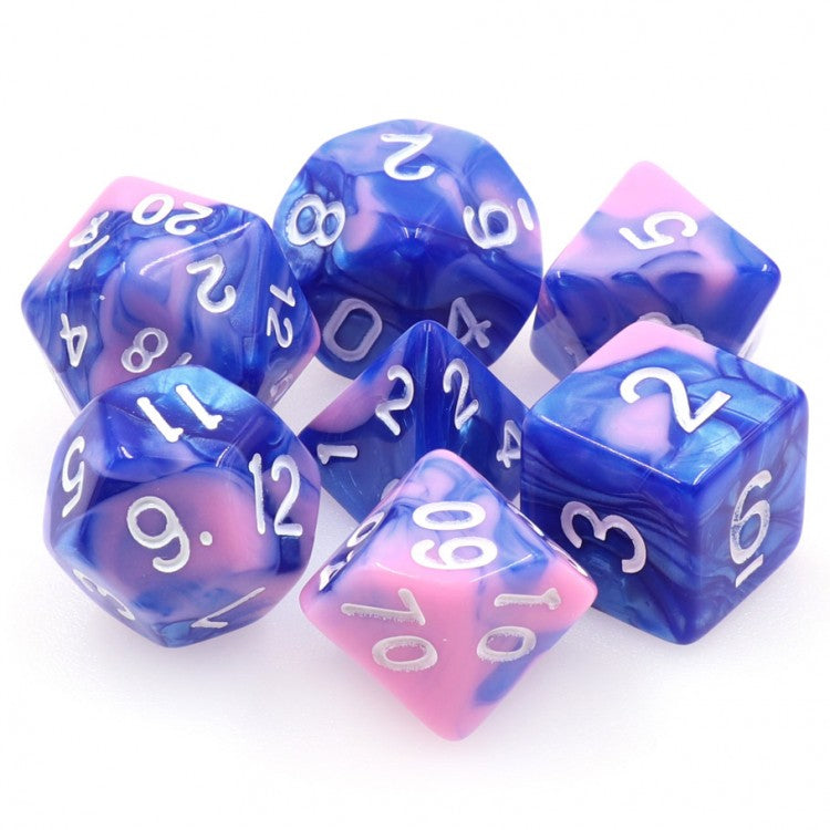 Tritons Scales - Blue/Pink - Fusion - 7-Set TMG RPG Dice