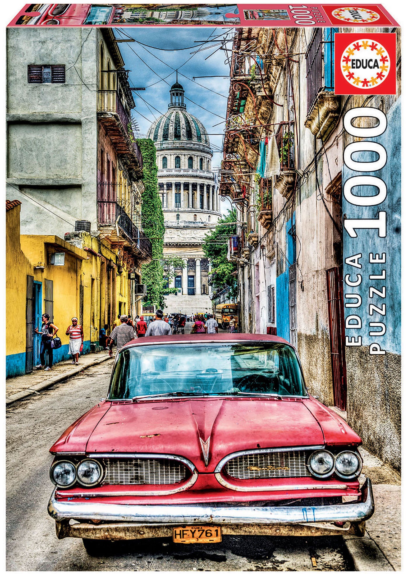 Vintage Car In Old Havana 1000p