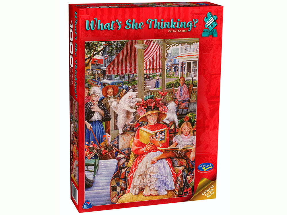 Whats She Thinking: Cat In The Hat 1000pc HOLDSONS