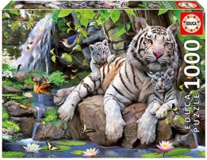 White Tigers Of Bengal 1000P