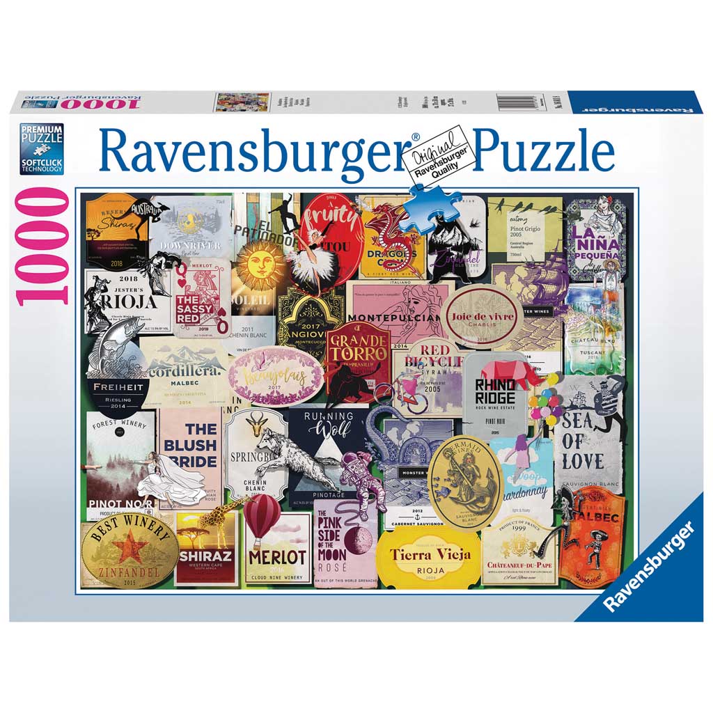 Wine Labels Puzzle 1000p - RAVENSBURGER