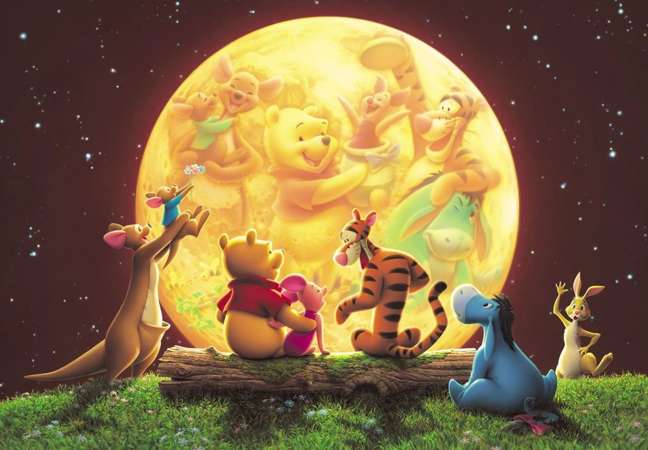 Winnie & Friends Moonlight Party Puzzle 266 pieces - Tenyo Puzzle Disney