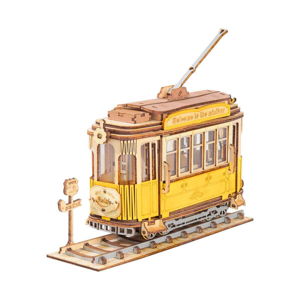 WOODEN CARRIAGE (TRAM) - CLASSICAL 3D - ROBOTIME