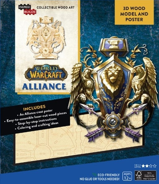 Alliance - World of Warcraft - Incredibuilds Collection 3d Wood Model