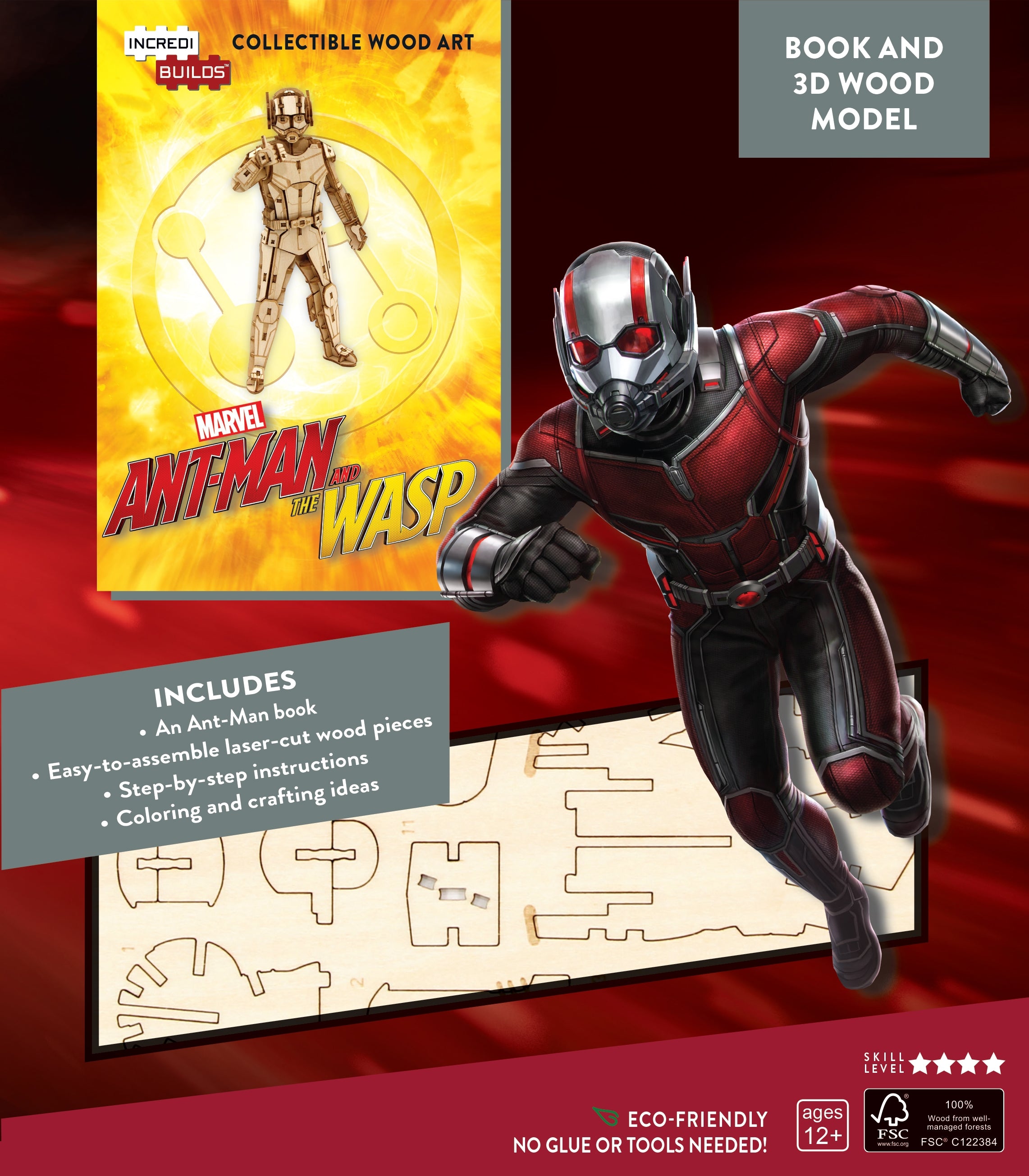 Ant-Man and the Wasp - Incredibuilds 3d Wood Model