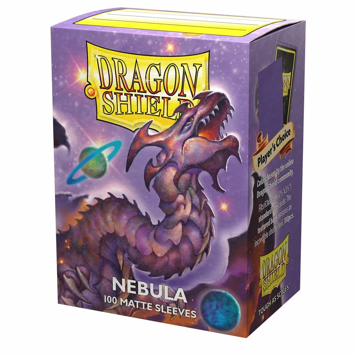 63x88 Nebula Purple MATTE Sleeves - Dragon Shield - Box 100