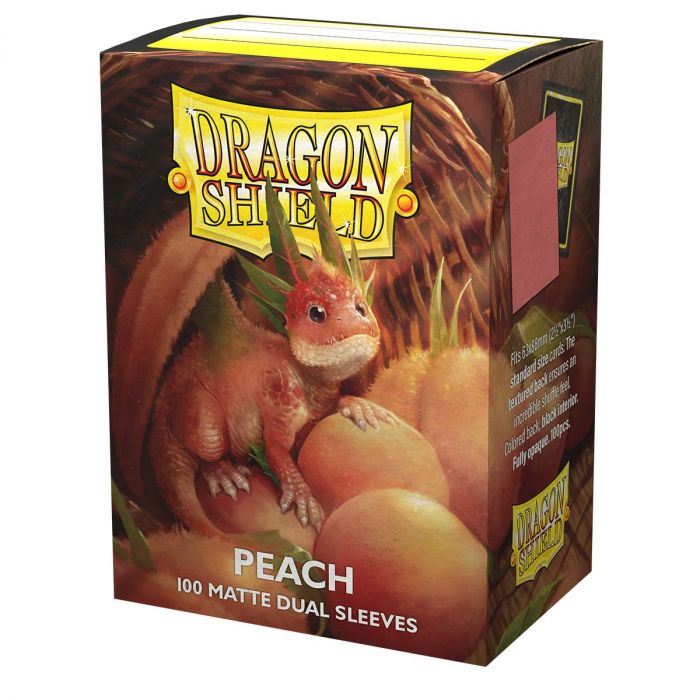 63x88 Peach Piip Dual Matte Sleeves - Dragon Shield - Box 100