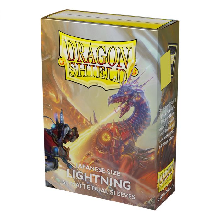 Japanese Dual Matte Lightning Ailia Sleeves - Dragon Shield - Box 60