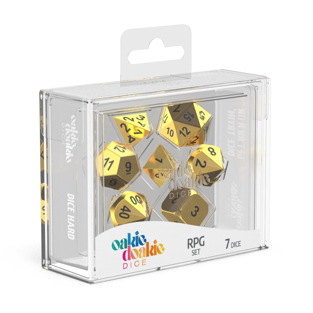 Aurym (7) - Metal Dice - Oakie Doakie Dice RPG Set