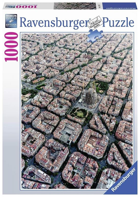 Barcelona von Oben Puzzle 1000pc