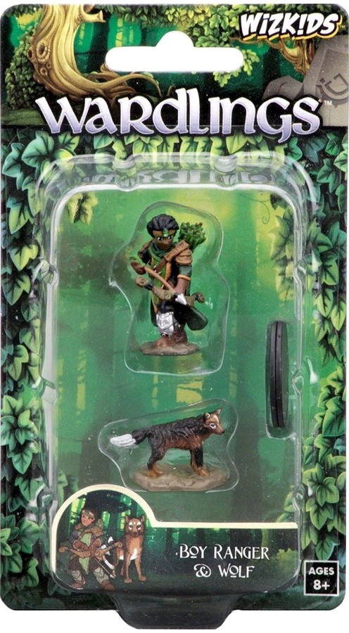Boy Ranger & Wolf - Wardlings - Pre-Painted Miniatures