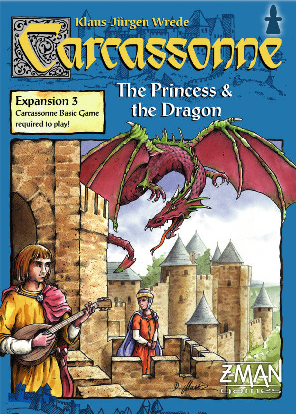 Carcassonne- The Princess and the Dragon
