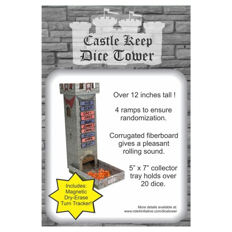 Castle Keep Dice Tower w/ Magnetic TT