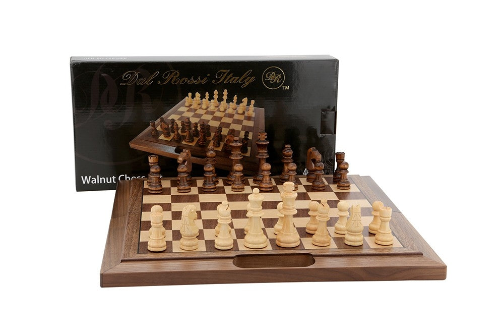 Chess- Folding- 40cm Walnut