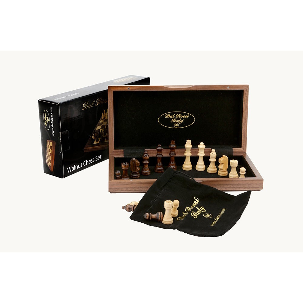 Chess- Folding- 30cm Walnut