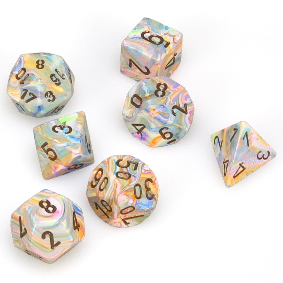 CHX27441 Festive Polyhedral Vibrant/brown 7-Die Set Chessex