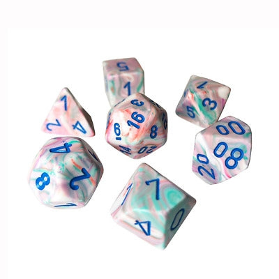CHX30015 Festive Polyhedral Allusion/Blue 7-Die Set Chessex