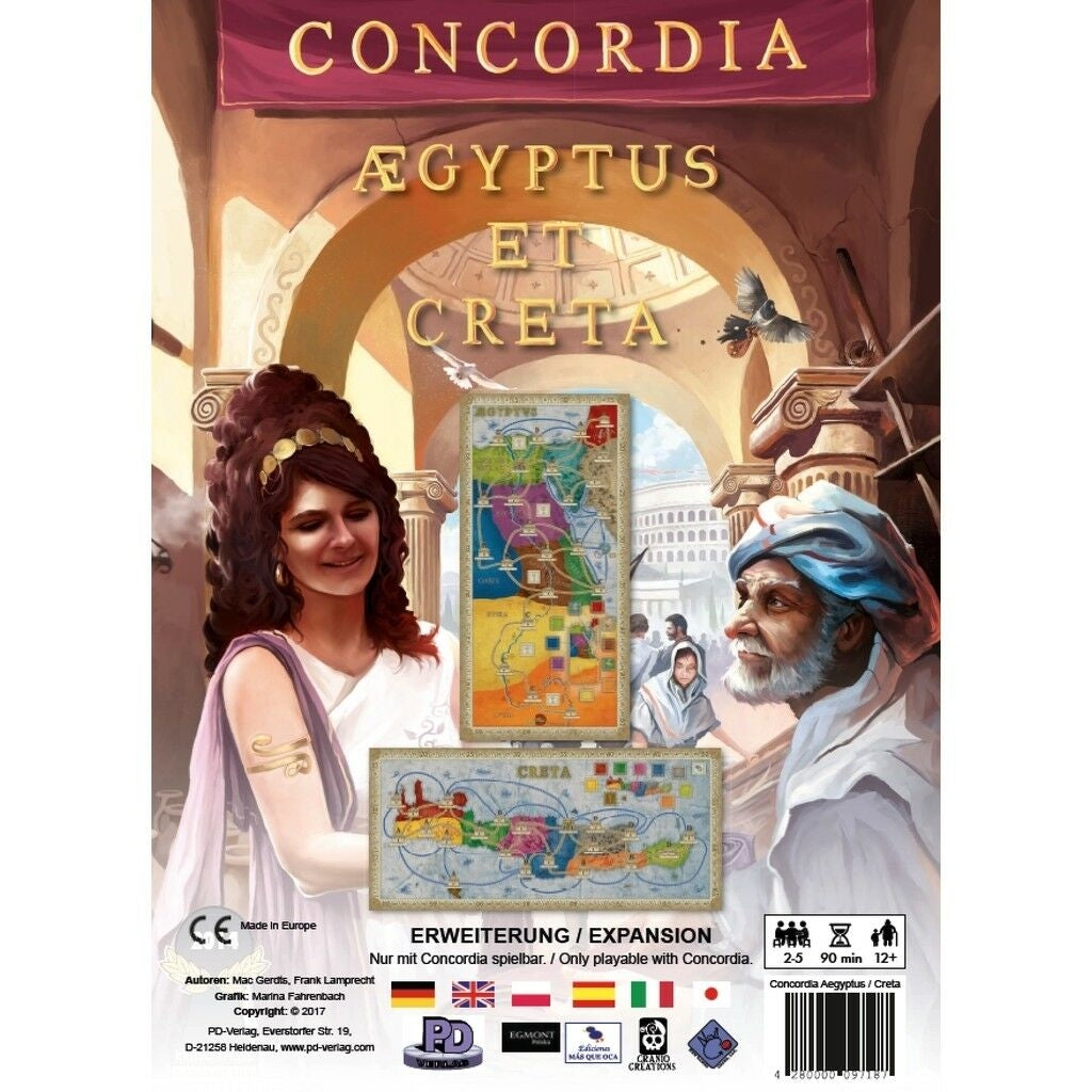 Concordia Egypt and Crete Board Expansion