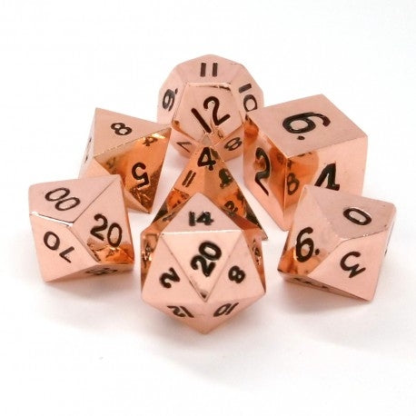 MDG Metal Dice Set - Copper