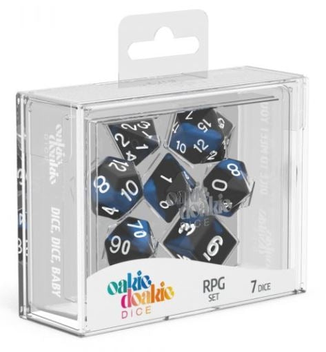 Deep Ocean - Glow in the Dark RPG Dice - 7 Set Oakie Doakie Dice