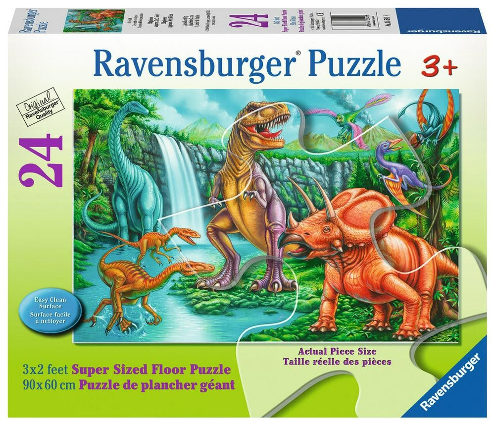 Dino Falls SuperSize Puzzle 24pc