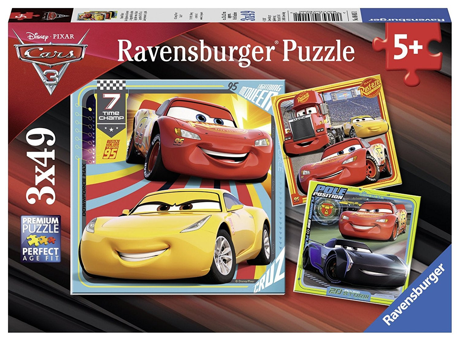 Disney Cars 3 Collection 3x49p - RAVENSBURGER