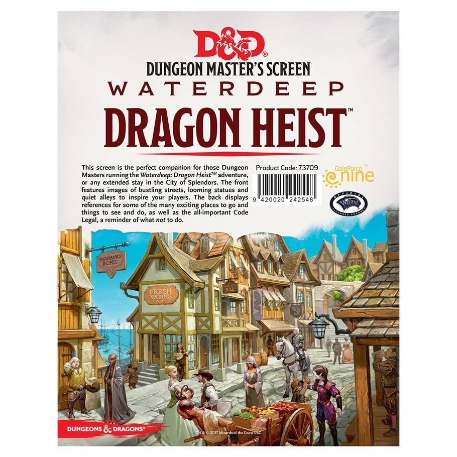 Dragon Heist DM Screen - D&D 5e