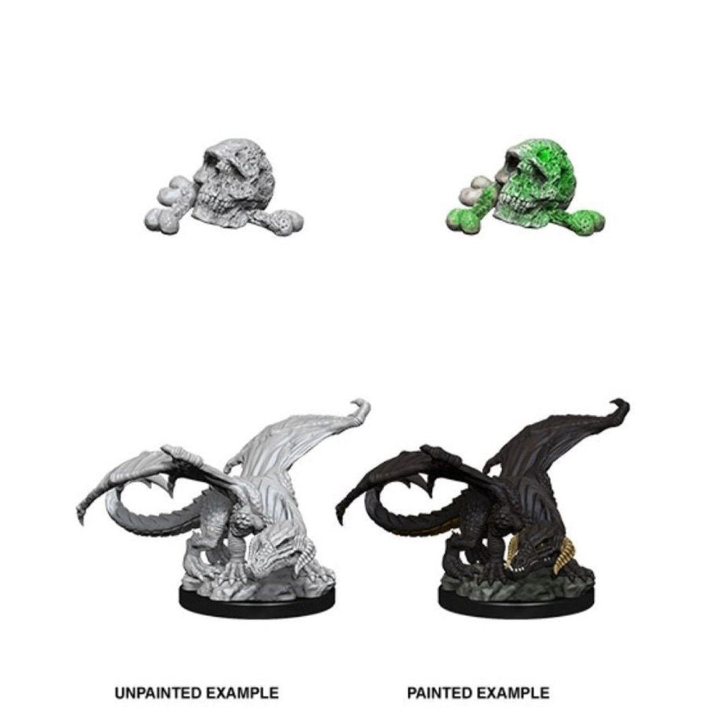 Dragon Black Wyrmling - D&D Nolzurs Marvelous Unpainted Miniatures