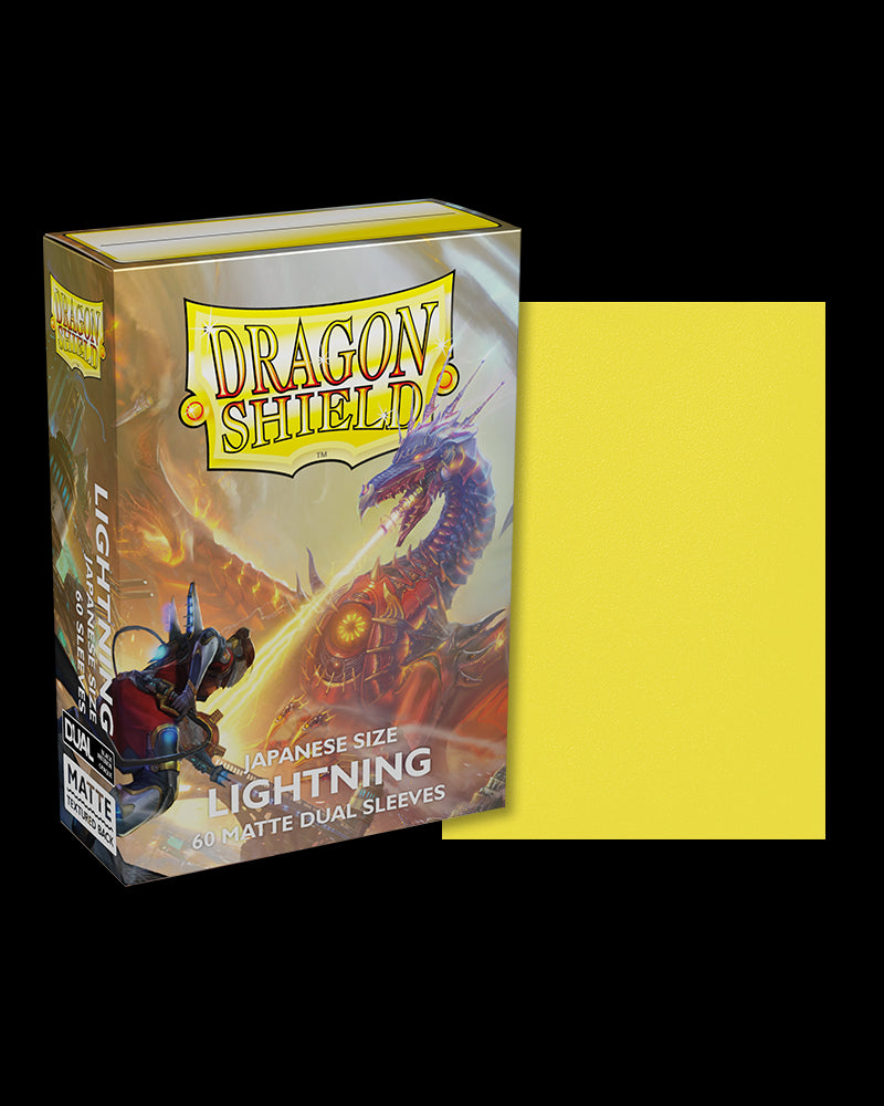 Japanese Dual Matte Lightning Ailia Sleeves - Dragon Shield - Box 60