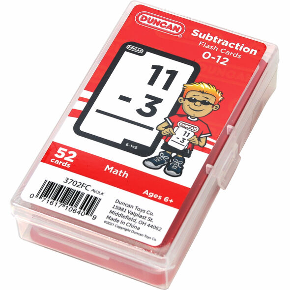 Subtraction Flash Cards - Duncan