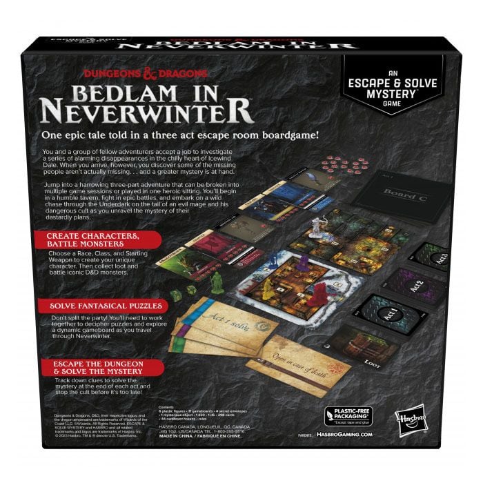 Bedlam in Neverwinter - Dungeons & Dragons - An Escape & Solve Mystery Game