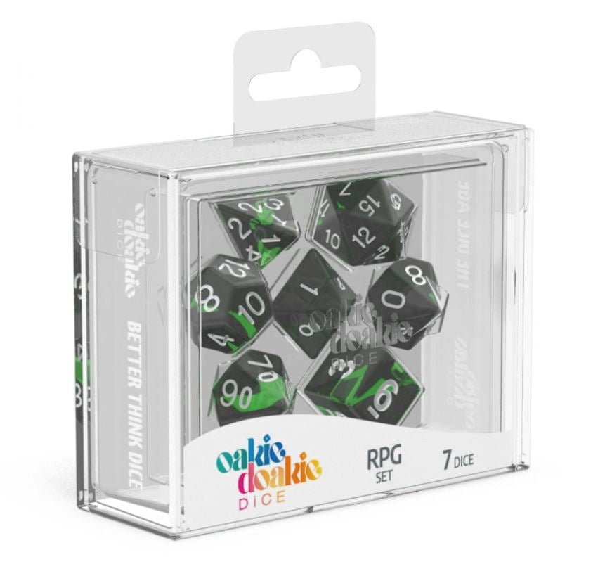 Emerald (7) - Enclave - Oakie Doakie Dice RPG Set