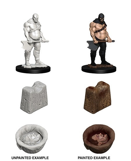 Executioner & Chopping Block - WizKids Deep Cuts Unpainted Miniatures