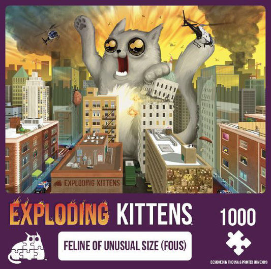 Feline of Unusual Size - Exploding Kittens Puzzle 1000pc