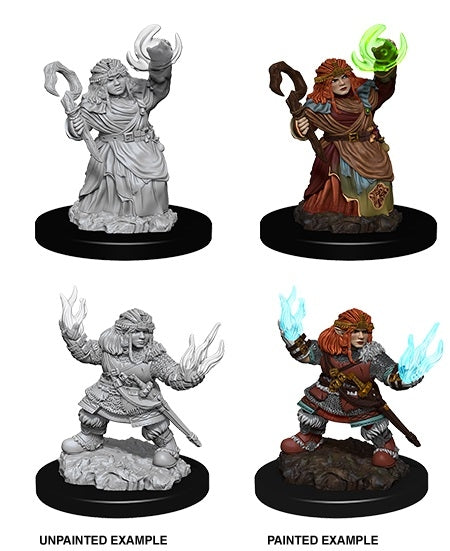 Dwarf Female Summoner - Pathfinder Deep Cuts Unpainted Miniatures