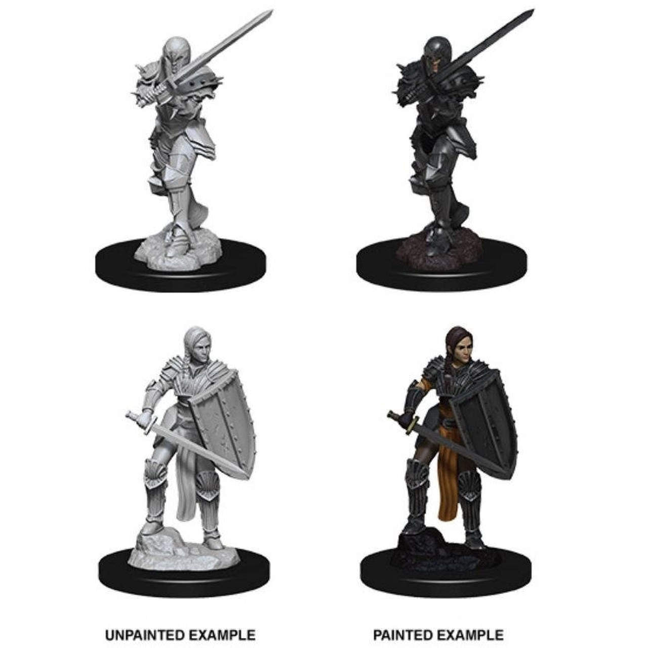 Human Female Fighter - D&D Nolzurs Marvelous Unpainted Miniatures
