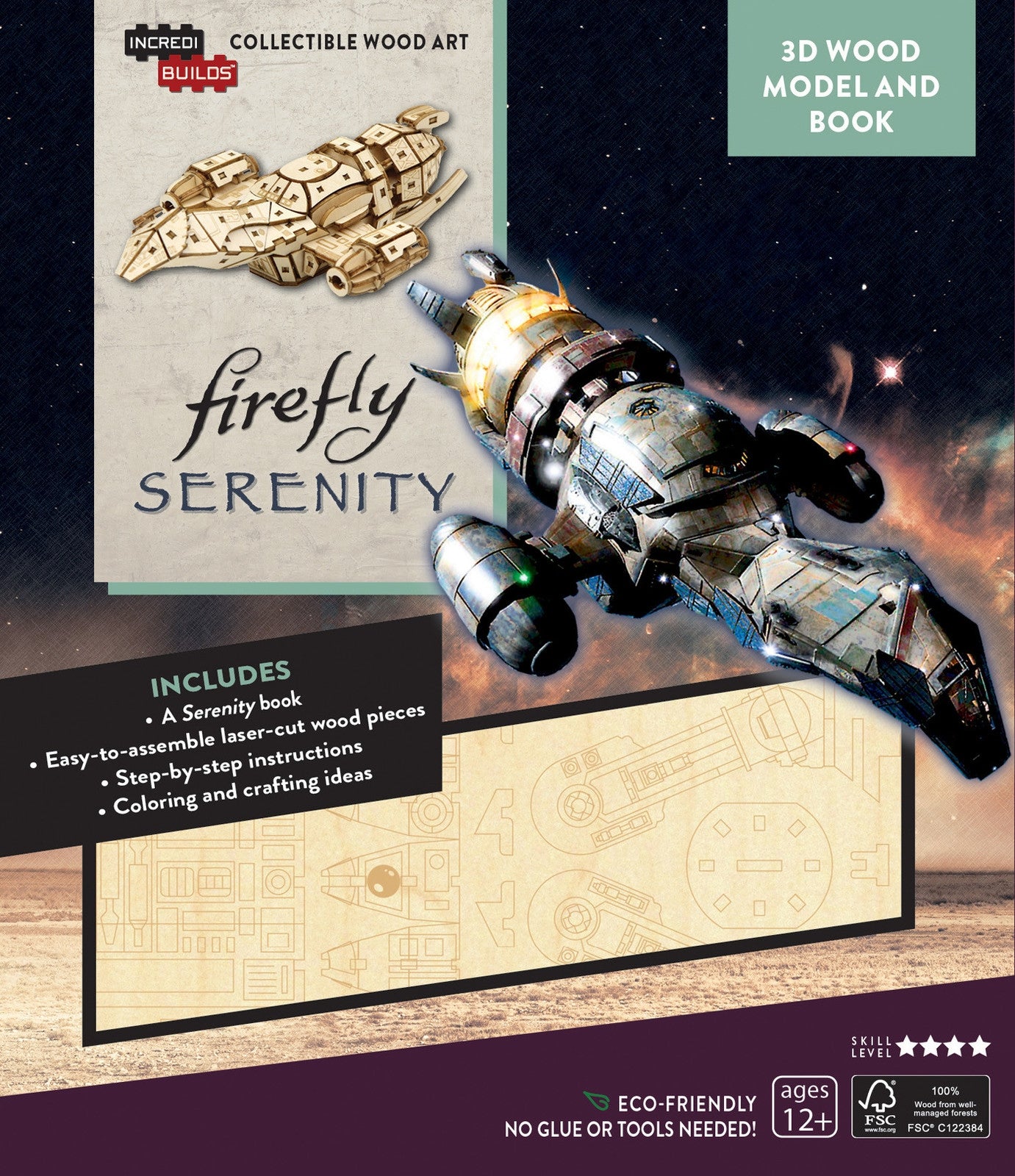 Firefly Serenity - Incredibuilds 3D Wood Model and Book