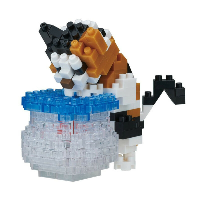 Animals in Action Fishbowl Cat - Nanoblock