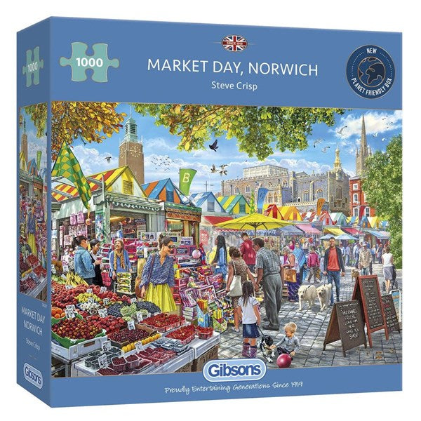 Market Day, Norwich 1000pc - Gibsons