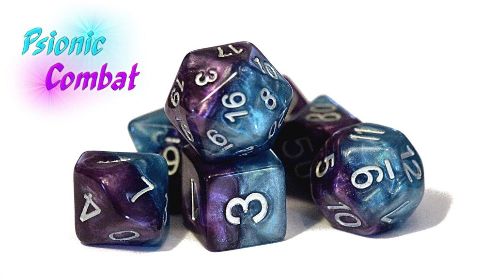 GKG235 - Psionic Combat - Halfsies - 7-Die Set Chessex