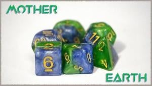 GKG523 - Mother Earth - Halfsies - 7-Die Set Chessex