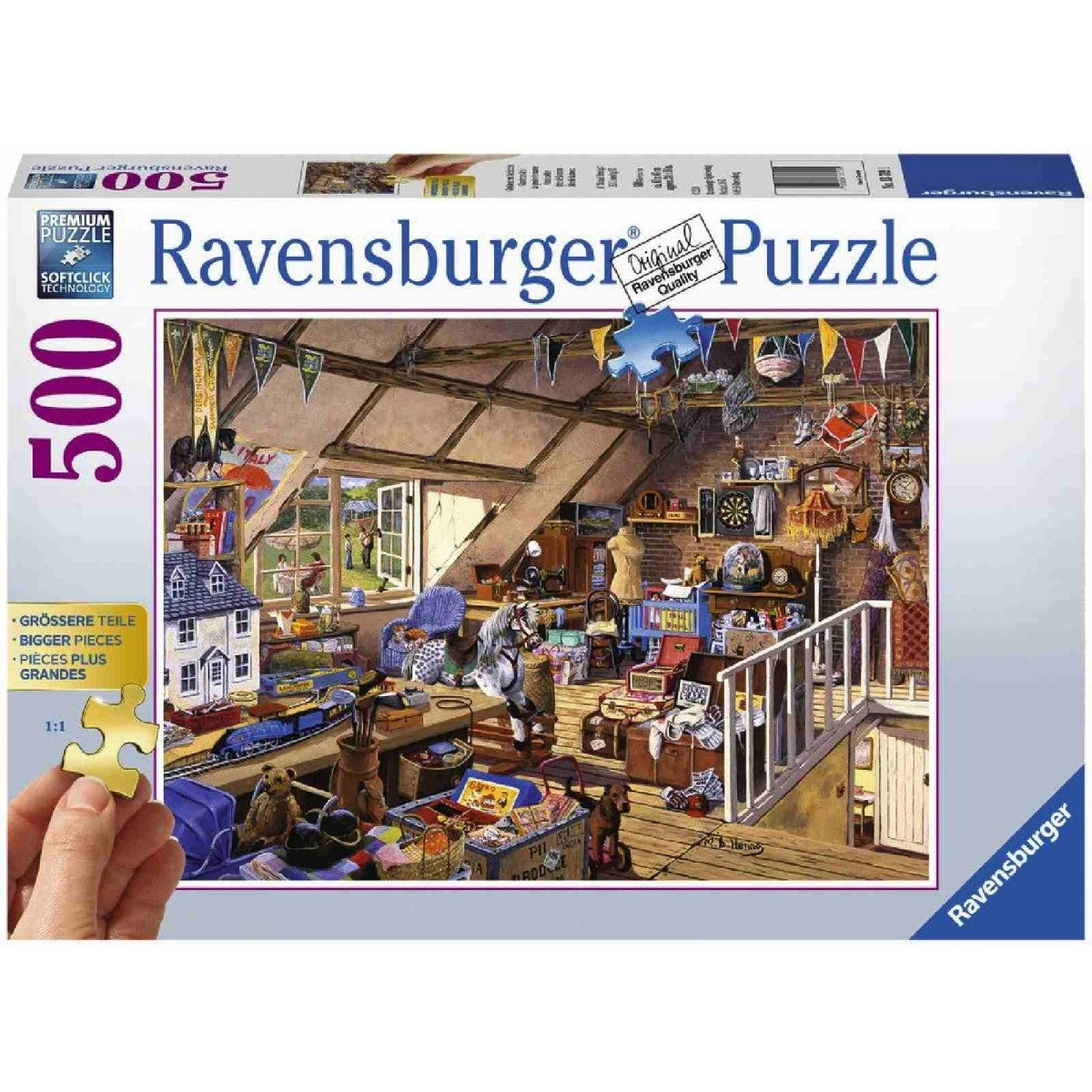 Grandmas Attic Puzzle 500pc Large Format
