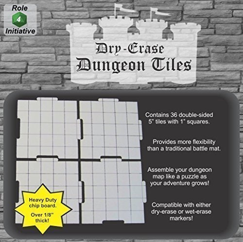 Graystone 5 inch Square - Dry-Erase Dungeon Tiles