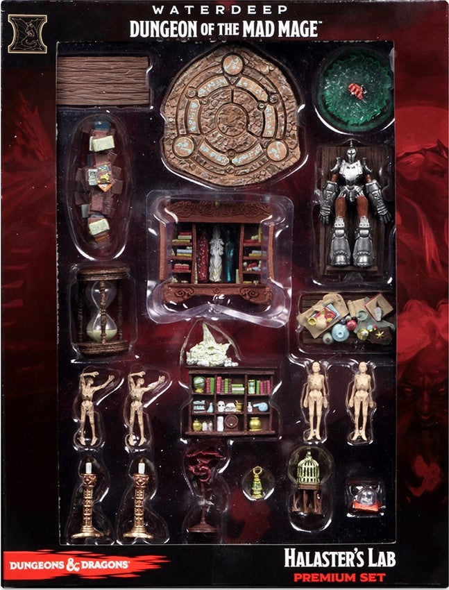 Halasters Lab Premium Set - Miniatures - Dungeon of the Mad Mage - Pre-painted - 5e DnD