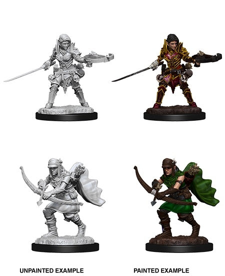 Half-Elf Female Ranger - Pathfinder Deep Cuts Unpainted Miniatures