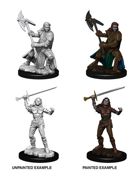 Half-Orc Female Fighter - D&D Nolzurs Marvelous Unpainted Miniatures