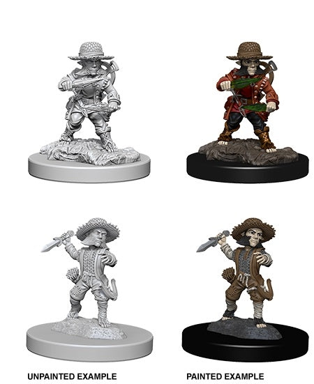 Halfling Male Rogue - Pathfinder Deep Cuts Unpainted Miniatures