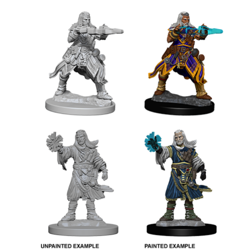 Human Male Wizard - Pathfinder Deep Cuts Unpainted Miniatures