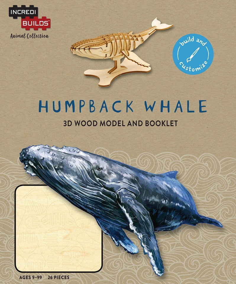 Humpback Whale - Incredibuilds Animal Collection 3d Wood Model
